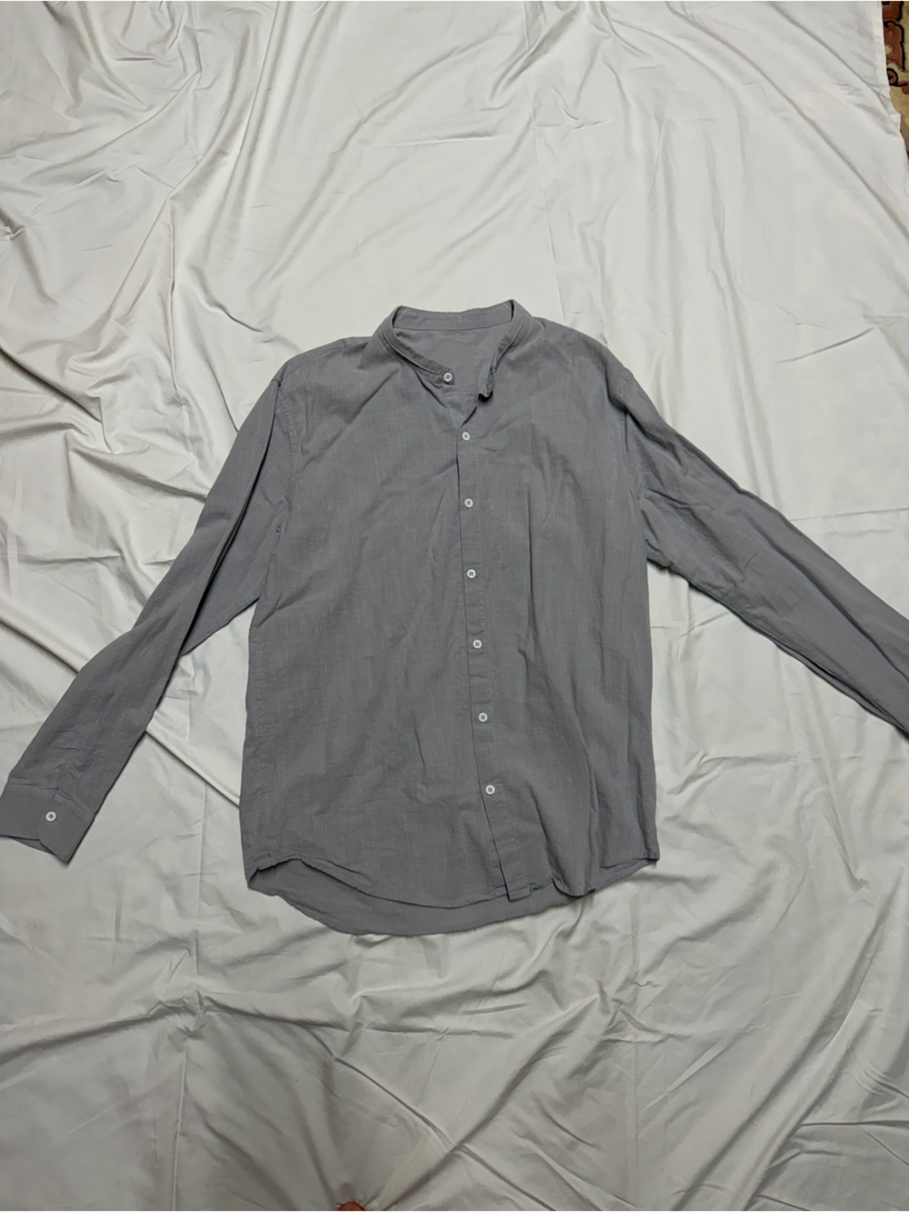 Amazon Men's Gray Button-Down Dress Shirt